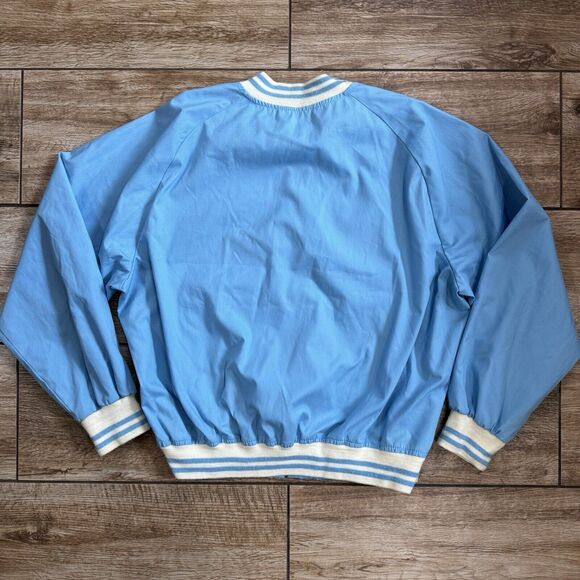 Vintage Sears Thin Bomber Jacket Light Blue Size XXL - Picture 3 of 12